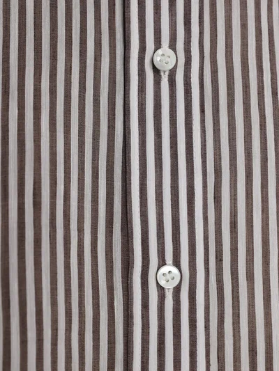 Рубашка цвет коричневая — превью 5