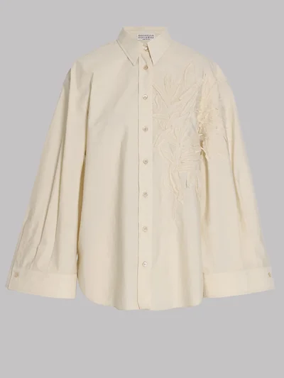 Рубашка цвет сливочный — превью 1