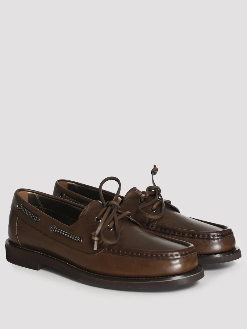 Лоферы цвет коричневый