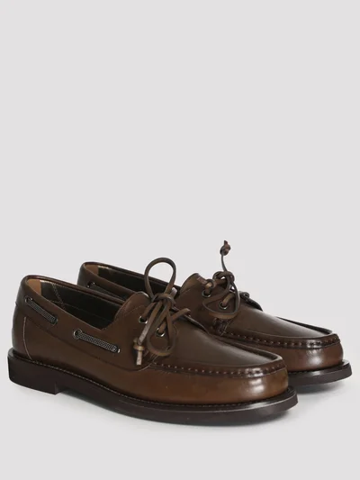 Лоферы цвет коричневый — превью 1