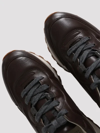 Кроссовки цвет темно-коричневый — превью 4