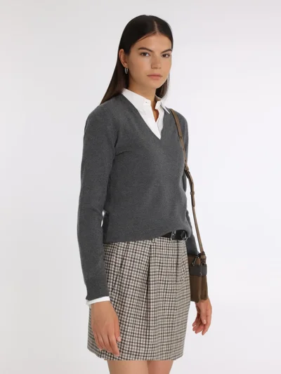 Пуловер цвет серый — превью 2