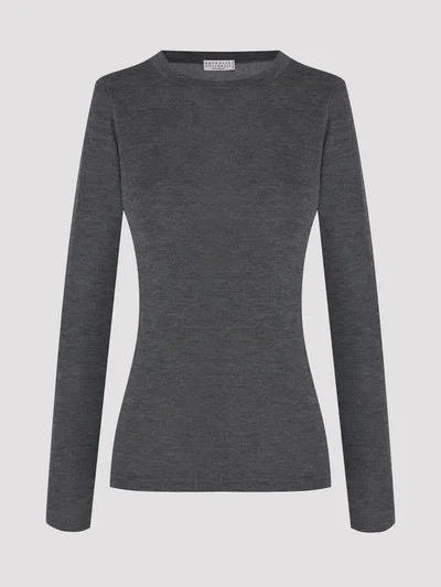 Джемпер цвет темно-серый — превью 1