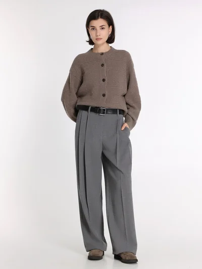 Кардиган цвет коричневый — превью 3