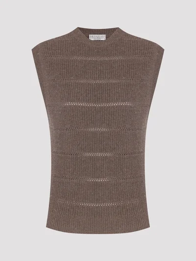 Жилет цвет светло-коричневый — превью 1