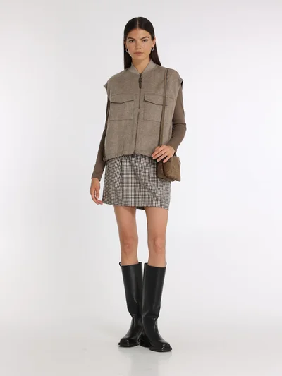 Жилет цвет светло-коричневый — превью 4