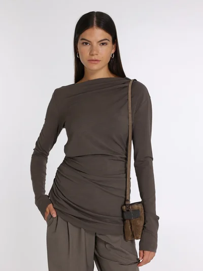 Джемпер цвет коричневый — превью 2