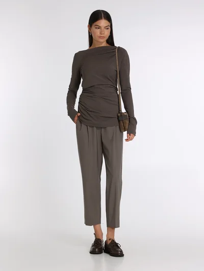 Джемпер цвет коричневый — превью 4