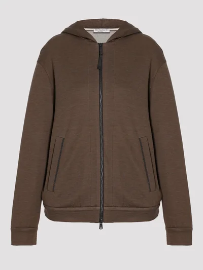 Толстовка цвет шоколадный — превью 1