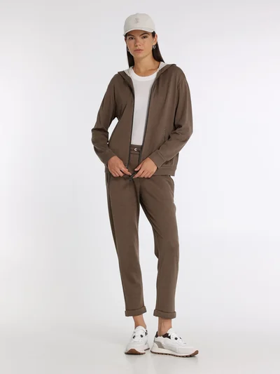 Толстовка цвет шоколадный — превью 3