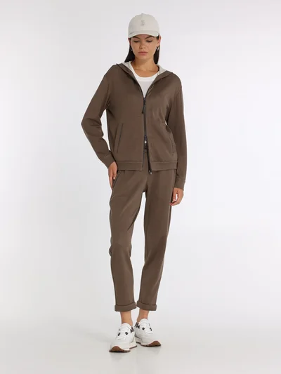 Толстовка цвет шоколадный — превью 4