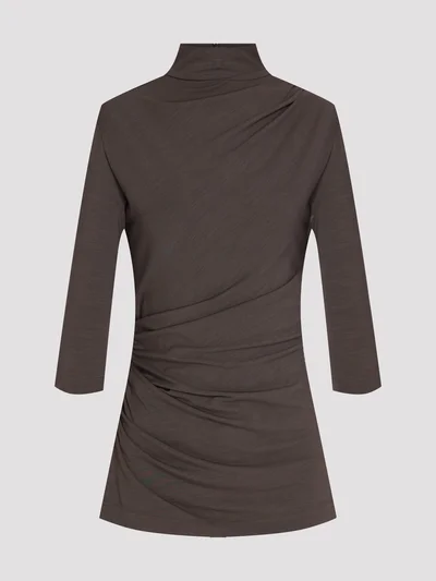 Джемпер цвет коричневый — превью 1