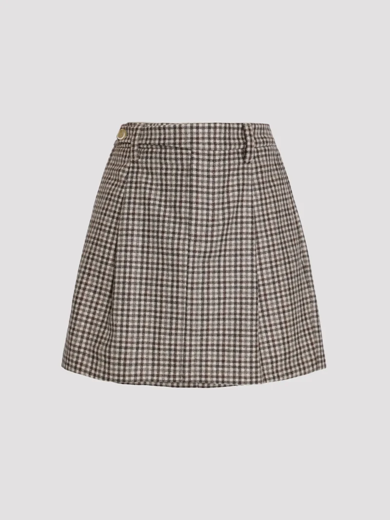 Юбка цвет коричневая