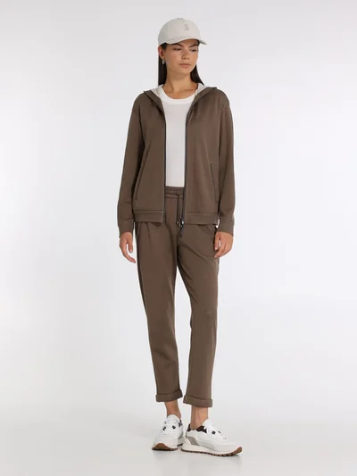 Брюки цвет шоколадный — превью 2