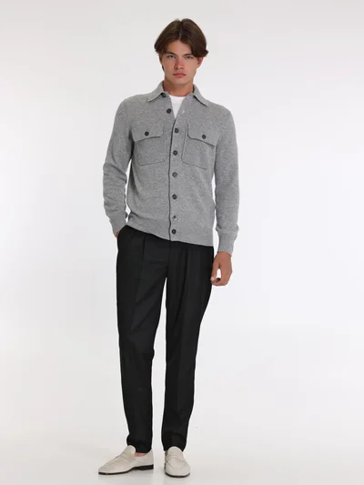 Брюки цвет жемчужно-серый — превью 2