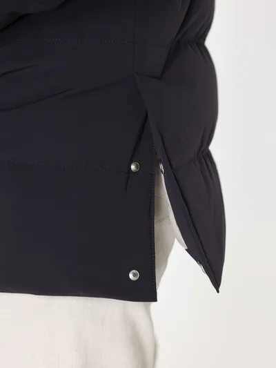 Пуховик цвет темно-синий — превью 9