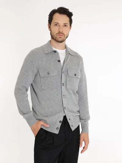 Кардиган цвет светло-серый — превью 2