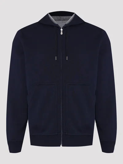 Толстовка цвет синий — превью 1