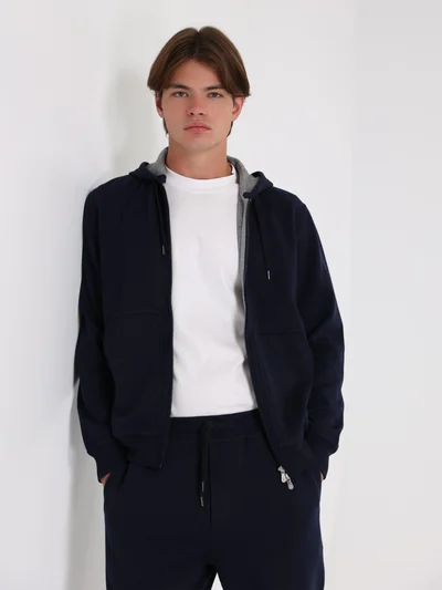 Толстовка цвет синий — превью 2