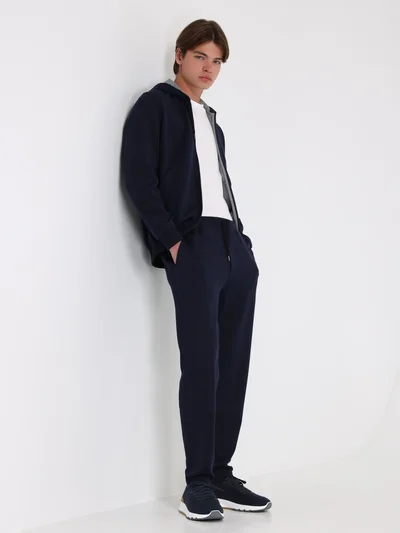 Толстовка цвет синий — превью 3