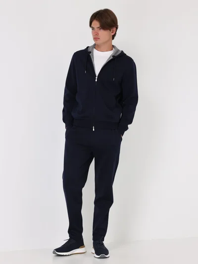 Толстовка цвет синий — превью 4