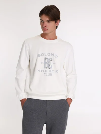 Свитшот цвет темно-синий — превью 2