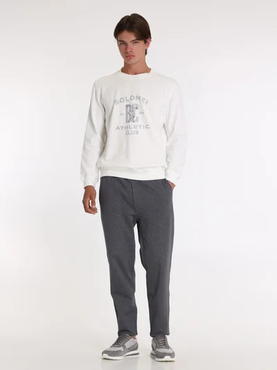 Свитшот цвет темно-синий — превью 3