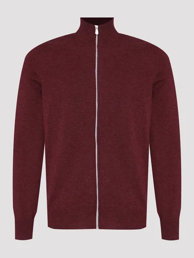 Кардиган цвет бордовый — превью 1