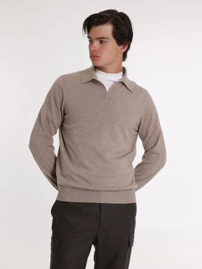 Джемпер цвет светло-коричневый — превью 2