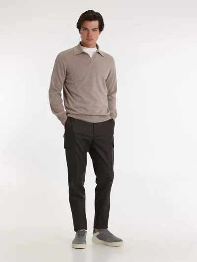 Джемпер цвет светло-коричневый — превью 4