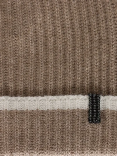 Шапка цвет бежевый — превью 3