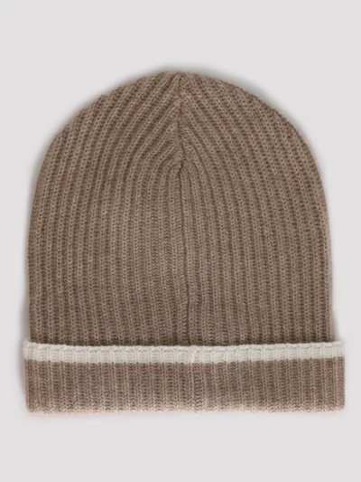 Шапка цвет бежевый — превью 4