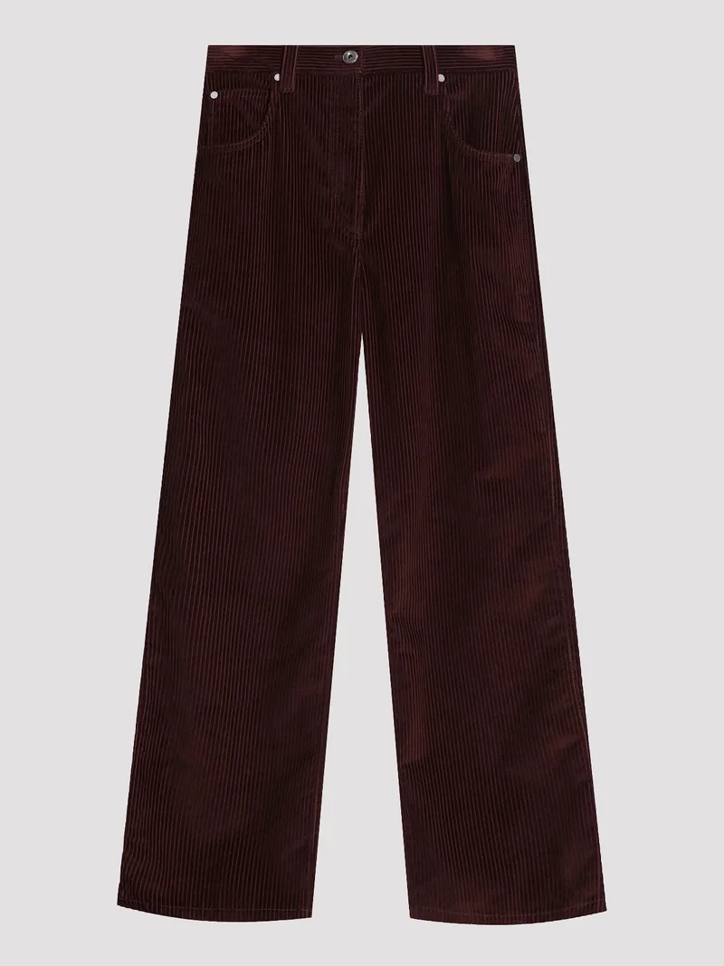 Брюки цвет бордовый