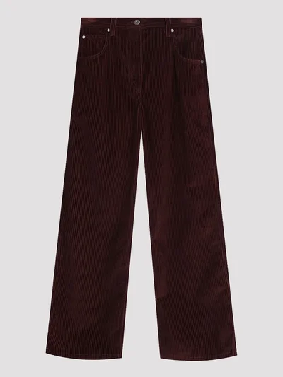 Брюки цвет бордовый — превью 1