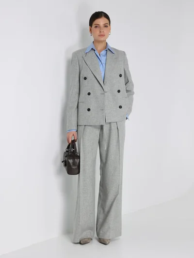 Брюки цвет светло-серый — превью 3