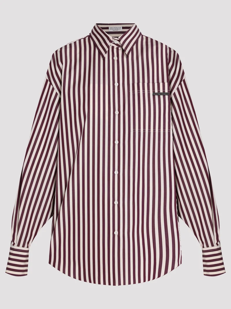 Рубашка цвет бордовый