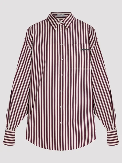 Рубашка цвет бордовый — превью 1