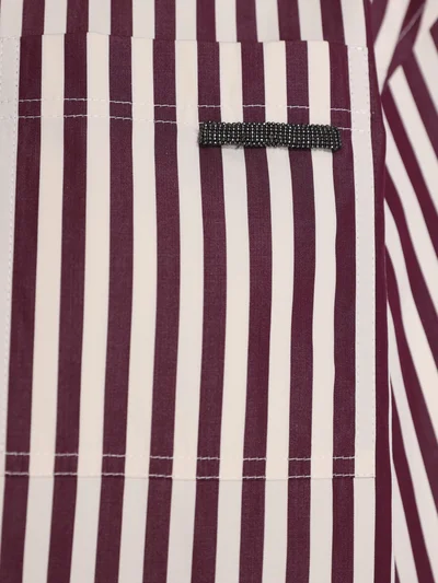 Рубашка цвет бордовый — превью 5