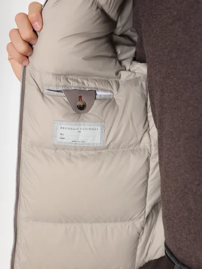 Пуховик цвет коричневый — превью 8