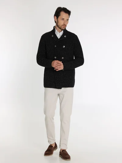 Кардиган цвет темно-серый — превью 3