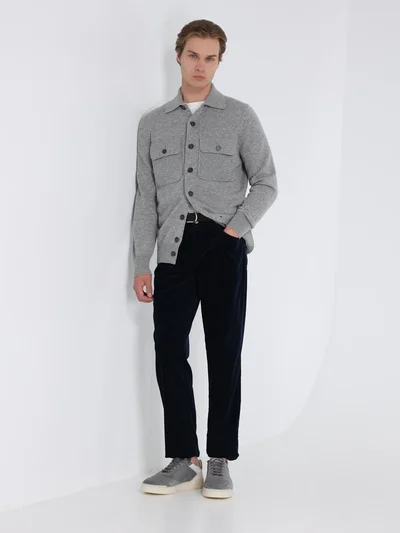 Брюки цвет темно-синий — превью 2