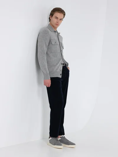 Брюки цвет темно-синий — превью 3