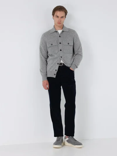 Брюки цвет темно-синий — превью 5