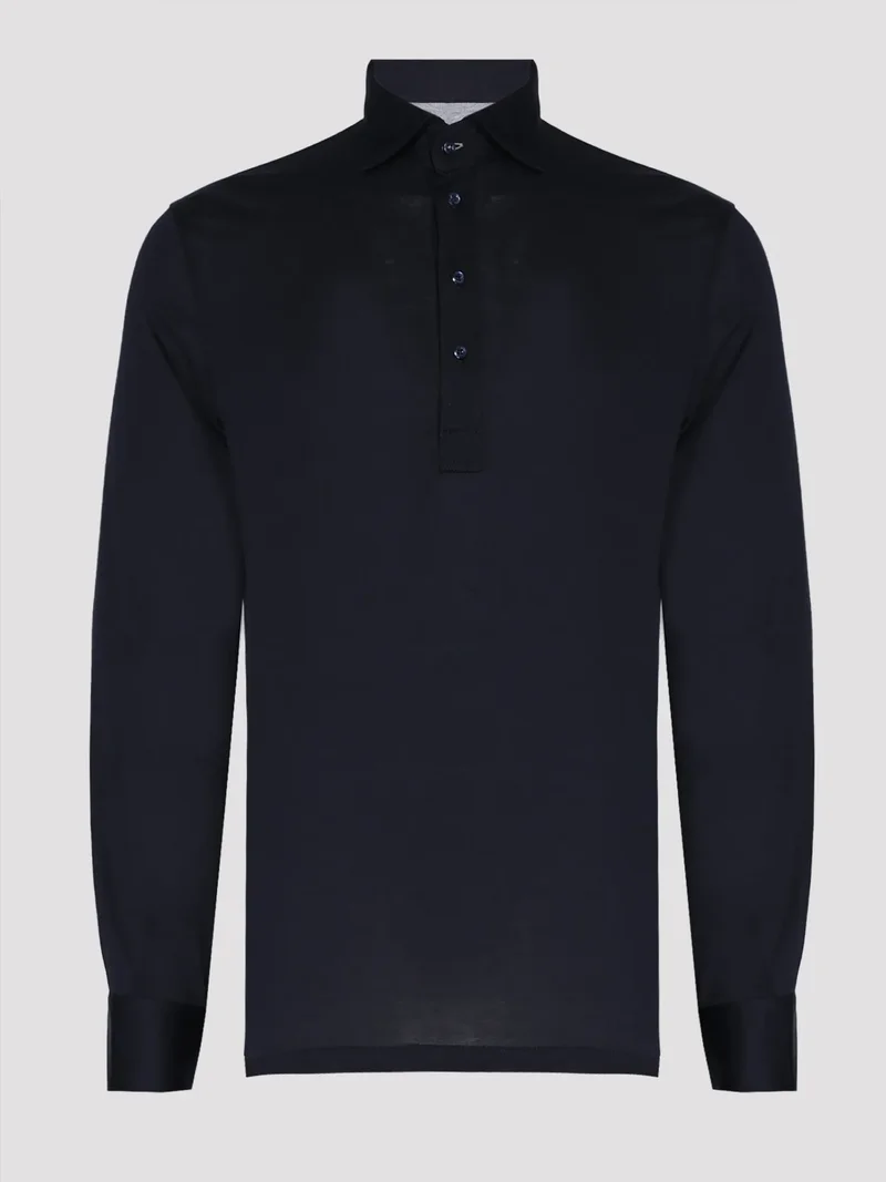 Поло цвет темно-синий