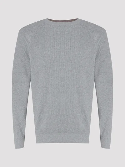 Джемпер цвет серый — превью 1