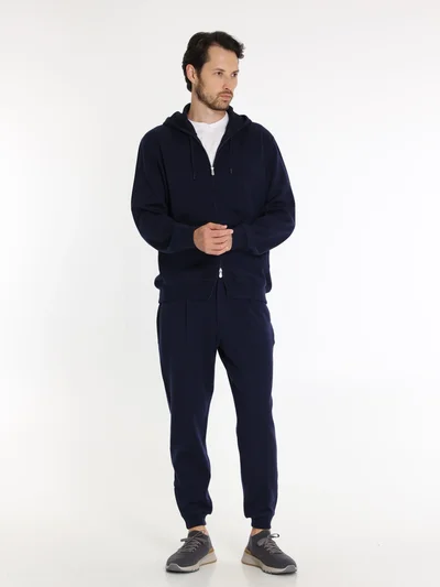 Толстовка цвет темно-синий — превью 6