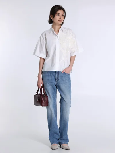 Джинсы цвет голубой — превью 2