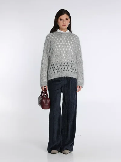 Джемпер цвет светло-серый — превью 3