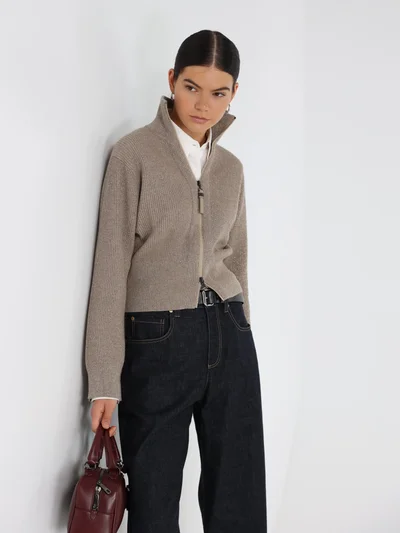 Кардиган цвет тауп — превью 2