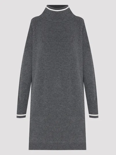 Платье цвет серый — превью 1
